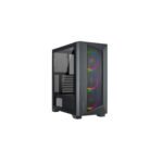 آزا كيس جهاز الكمبيوتر أوكتان ايه - ايه تي اكس متوسط الحجم، لوحة جانبية من الزجاج المقوى، ٣ مراوح ايه آر جي بي - أسود