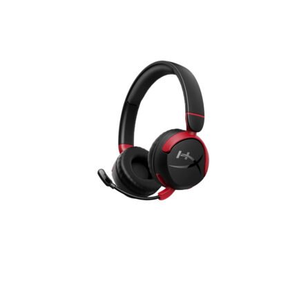 هايبر اكس سماعة رأس الألعاب كلاود ميني، لاسلكية/بلوتوث/سلكية، عمر بطارية يصل إلى ٢٥ ساعة، صوت غامر، حد مستوى صوت ٨٥ ديسيبل للاعبين الصغار، لأجهزة الكمبيوتر، كروم بوك، بلاي ستيشن، إكس بوكس، والأجهزة المحمولة