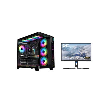 Gaming PC i5-14400F CPU, B760M DDR5 MB, 32GB DDR5 RAM, 1TB NVMe SSD, GeForce RTX 5060 Ti 16GB VGA, 750 WATT PSU, GameOn Pulse Series Mid Tower Case, USB Wi-Fi Adapter, Win 11 Pro (License), Lenovo Legion R24E 23.8" FHD 180Hz Gaming Monitor (67CCGAC4A