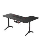 ⁦طاولة الألعاب جاماكس HY-L (بشكل حرف L) 160*100*75 سم مع ماوس باد ( غير شامل التركيب )⁩ - الصورة ⁦3⁩