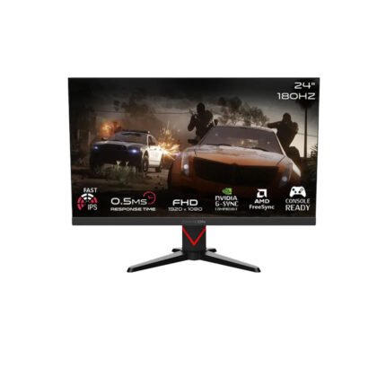 جيم أون شاشة الألعاب جي أو إم إم ٢٤ إف إتش دي ١٨٠ آي بي إس من سلسلة ماركسمان، مقاس ٢٣.٨ بوصة، بدقة فل إتش دي، آي بي إس، معدل تحديث ١٨٠ هرتز، بزمن استجابة ٠.٥ مللي ثانية، بمنافذ إتش دي إم أي ٢.١، تدعم البلايستيشن ٥