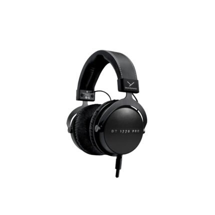 بييردايناميك سماعة دي تي ١٧٧٠ برو ستوديو احترافية، مقاومة ٣٠ أوم، استجابة ترددية من ٥ إلى ٤٠٠٠٠ هرتز، تصميم حول الأذن ( صنع في المانيا ) - أسود