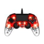 ⁦PS4 Compact Controller Nacon Wired Illuminated Red⁩ - الصورة ⁦2⁩