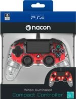 ⁦PS4 Compact Controller Nacon Wired Illuminated Red⁩ - الصورة ⁦3⁩