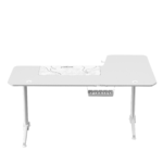 ⁦طاولة ألعاب جاماكس هاي واي إل بتصميم حرف إل بمقاس 160 × 100 × 75 سم مع ماوس باد على الجهة اليسرى – أبيض (التركيب غير مشمول)⁩ - الصورة ⁦4⁩