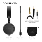 ⁦بايرديناميك سماعات رأس دي تي ٢٧٠ برو مدمجة، فوق الأذن، مخصّصة للاستخدام في الاستوديو - أسود⁩ - الصورة ⁦2⁩