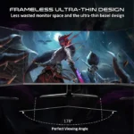 ⁦جيم اون شاشة الألعاب برو، ٢٧ بوصة، فل اتش دي، آي بي إس، معدل تحديث ١٨٠ هرتز، ٠.٥ مللي ثانية، منفذ اتش دي إم آي ٢.١، ​​منفذ ديسبلاي بورت ١.٤، مع تقنيتي ايه إم دي فري سينك و نيفيديا جي - سينك⁩ - الصورة ⁦4⁩