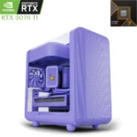 HYTE X50 Gaming PC – AMD Ryzen 7 9800X3D + RTX 5070 Ti (16GB) | 32GB RAM | 2TB SSD TARO MILK (Purple)