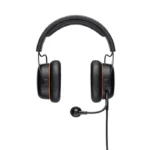 ⁦بييردايناميك سماعة الألعاب إم إم إكس ١٠٠ ستوديو كلاس (تناظرية)، مع ميكروفون ميتا فويس قابل للفصل مزود بفلتر للبوب - أسود⁩ - الصورة ⁦2⁩