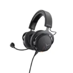 ⁦بييردايناميك سماعة الألعاب إم إم إكس ١٠٠ ستوديو كلاس (تناظرية)، مع ميكروفون ميتا فويس قابل للفصل مزود بفلتر للبوب - أسود⁩ - الصورة ⁦4⁩