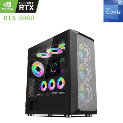 Wjcoolman Lc-360w Gaming Pc Core I7-12th Gen Rtx 5060 8gb, 1tb Ssd, 16gb Ram