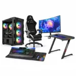 ⁦Custom Gaming PC Bundle Intel Core i5-14400F, RTX 5060 8GB, 16GB DDR5 6400MHz, 500GB SSD, with Sades 24" FHD Curved Monitor & Sades Battle Ram Gaming Combo⁩ - الصورة ⁦6⁩