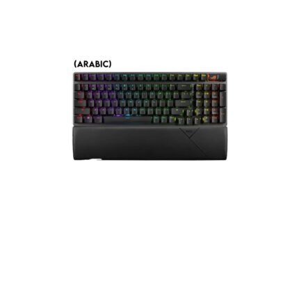 Asus X901 ROG Strix Scope II 96 Wireless Mechanical Gaming KeyBoard NX Snow Switch Refined Linear (Arabic) - Black