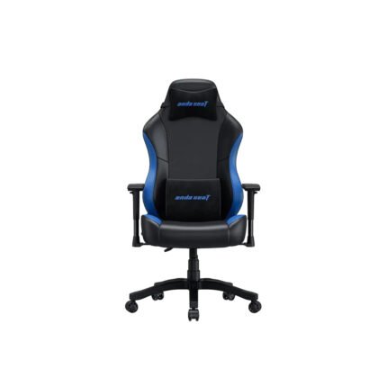 Anda Seat Luna Gaming Chair PVC Leather ‎Head Cushion, Chair, Lumbar Support - Black/Blue