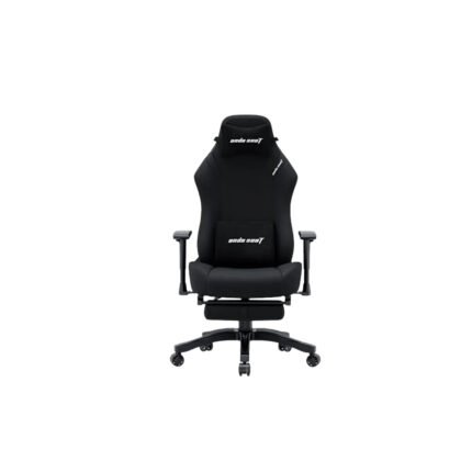 AndaSeat Luna Pro with Footrest, Large Gaming Chair Linen Fabric - Black