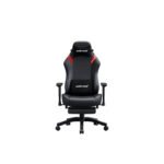 Andaseat Luna Pro with Footrest, Large Gaming Chair, PVC Leather - Black/Red