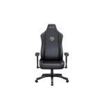 AndaSeat Novis large Gaming Chair Durable PVC leather & Linen Upholstery - Black