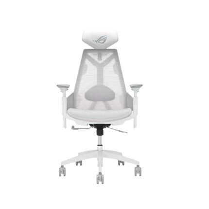Asus SL400C ROG Destrier Core Ergo Gaming Chair – Futuristic Cyborg Design, Adjustable, Breathable, Durable - White | 90GC01P0-MSG060