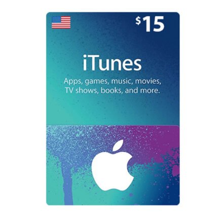 متجر التطبيقات وبطاقة هدايا iTunes$ 15 (توصيل فوري عبر الرسائل النصية)