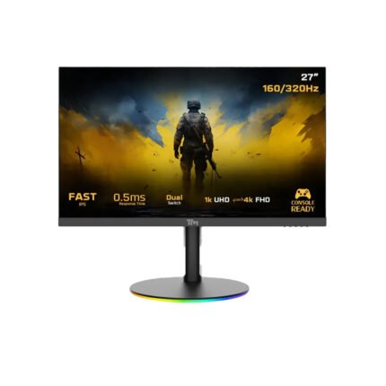 Twisted Minds Dual Switch Gaming Monitor TMDX27B 27" FHD, 4K 160 / FHD 320Hz, MPRT 0.5ms, HDMI 2.1, Fast IPS (Support PS5) -Black
