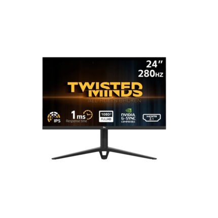 Twisted Minds 24'' IPS Panel FHD 280Hz 1ms HDMI 2.1 HDR Ready RGB Lightning Gaming Monitor