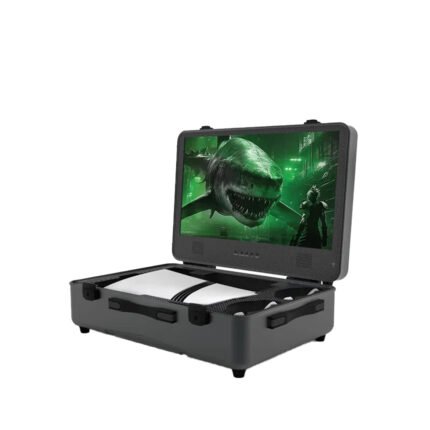 SHARX QUEST Gaming Suitcase (PQ-24Q165I) 24” QHD Monitor (2560x1440), IPS, 165Hz, 1ms, HDMI 2.1 & USB-C, Dual 7W Speakers with YAMAHA Amplifier, Aluminum Case, Portable Design, Compatible with XboxS and all PS5 versions (Digital, Slim, PS5 Pro)