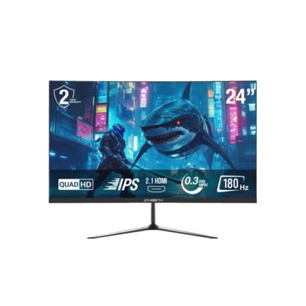 SharX Jaws 24Q180I 24" IPS Panel QHD 180Hz 0.3ms HDMI 2.1 With AMD FreeSync & Nvidia G-Sync Compatibility Gaming Monitor