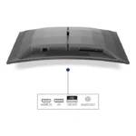 ⁦Philips Evnia 34M2C6500 34" OLED Curved Gaming Monitor – WQHD 3440x1440, 175Hz, 0.03ms, HDR400, Ambiglow, FreeSync Premium Pro, G-Sync Compatible, HDMI, DP, USB Hub – Dark Gray⁩ - الصورة ⁦4⁩