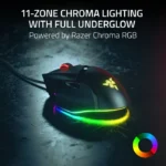 ⁦Razer Basilisk V3 35K Wired Ergonomic Gaming Mouse : HyperScroll Tilt Wheel, 35K DPI Optical Sensor Gen 2-13 Customizable Controls, Chroma RGB, Optical Switches Gen 3 - Black⁩ - الصورة ⁦4⁩