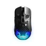 Steelseries AEROX 5 Ultra Light Wireless/Bluetooth/Wired Gaming Mouse, Up to 180-Hours Battery Life, 9 Programmable Buttons