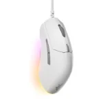 ⁦SteelSeries Rival 3 Wired Gaming Mouse LightWeight (77G) 60 Million Clicks, 8,500 DPI 6 Programmable Buttons, 3-Zone RGB - White⁩ - الصورة ⁦3⁩