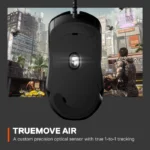 ⁦SteelSeries Rival 5 Precision Multi-Genre Prism RGB Wired Gaming Mouse, Ergonomic 9 Programmable Buttons 18,000 CPI, Perfect For all Battle Royale, FPS, MOBA,MMO & Fast-Paced Games, True Move Air Optical Gaming Sensor - Black⁩ - الصورة ⁦5⁩