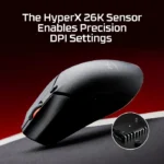 ⁦HyperX Haste 2 Mini Wireless Mouse Ultra-LightWeight (59 Gram) 26K Sensor 26,000 DPI For PC,Play Station, Xbox Series X|S & Xbox One⁩ - الصورة ⁦3⁩
