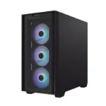 ⁦Asus A21 Plus Micro ATX Tower Case, Tempered Glass Side Panel, 360MM Radiator Support, 4 ARGB Fans - Black⁩ - الصورة ⁦4⁩