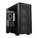 ⁦Asus A21 Plus Micro ATX Tower Case, Tempered Glass Side Panel, 360MM Radiator Support, 4 ARGB Fans - Black⁩ - الصورة ⁦8⁩