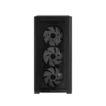 ⁦Asus A23 Plus Mid Tower Front Side & Left Side Tempered Glass Panel Case With 4 Fan RGB - Black⁩ - الصورة ⁦4⁩