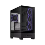 ⁦Asus A31 Plus Mid Tower Front Side & Left Side Tempered Glass Panel Case With 4 Fan RGB - Black⁩ - الصورة ⁦8⁩