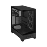 ⁦Asus A31 Plus Mid Tower Front Side & Left Side Tempered Glass Panel Case With 4 Fan RGB - Black⁩ - الصورة ⁦5⁩