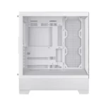⁦Asus A31 Plus Mid Tower Front Side & Left Side Tempered Glass Panel Case With 4 Fan RGB - White⁩ - الصورة ⁦2⁩
