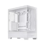 ⁦Asus A31 Plus Mid Tower Front Side & Left Side Tempered Glass Panel Case With 4 Fan RGB - White⁩ - الصورة ⁦5⁩