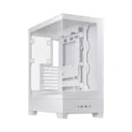 ⁦Asus A31 Plus Mid Tower Front Side & Left Side Tempered Glass Panel Case With 4 Fan RGB - White⁩ - الصورة ⁦6⁩