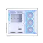 Asus A32 PLUS Mid Tower Steel / ABS Plastic Fornt & Left Side Tempered Glass Side Panel ABS Plastic Case With 4 ARGB Fans -White - الصورة 5