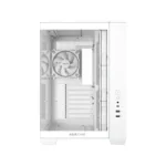 Asus A32 PLUS Mid Tower Steel / ABS Plastic Fornt & Left Side Tempered Glass Side Panel ABS Plastic Case With 4 ARGB Fans -White - الصورة 4