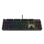 ⁦Asus XA05 ROG Strix Scope RX RED Optical Mechanical Switch RGB Wired Gaming Keyboard, Arabic, Black⁩ - الصورة ⁦7⁩