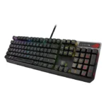 ⁦Asus XA05 ROG Strix Scope RX RED Optical Mechanical Switch RGB Wired Gaming Keyboard, Arabic, Black⁩ - الصورة ⁦6⁩
