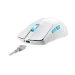 ⁦Asus P713 Rog Harpe Ace Aim Lab Edition Wireless/Bluetooth/ Wired Lightweight 54g,36K DPI Gaming Mouse - White⁩ - الصورة ⁦6⁩
