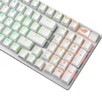 ⁦Asus X901 Rog Strix Scope II 96 Wireless Mechanical Gaming KeyBoard NX Snow Switch Refined Linear (Arabic) - White⁩ - الصورة ⁦2⁩