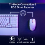 ⁦Asus X902 Rog Strix Scope II 96 RX Wireless Optical Mechanical Gaming Keyboard Rog RX Blue Switch Clicky And Speedy (Arabic) - White⁩ - الصورة ⁦8⁩