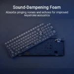 ⁦Asus X902 Rog Strix Scope II 96 RX Wireless Optical Mechanical Gaming Keyboard Rog RX Blue Switch Clicky And Speedy (Arabic) - White⁩ - الصورة ⁦4⁩