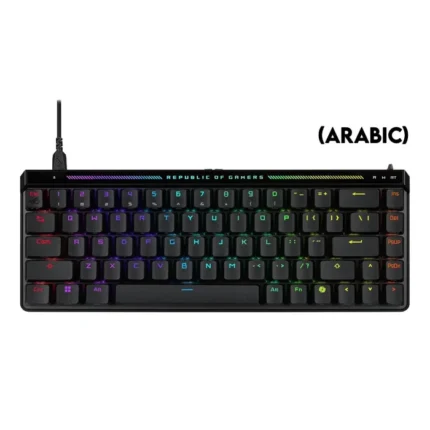 Asus M605 Rog Falchion Ace HFX 65% Wired Analog Gaming Keyboard Magnetic Switch Linear And Speedy (Arabic) - Black